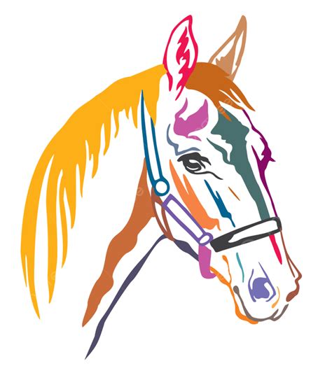 Horse Head Profile Clip Art