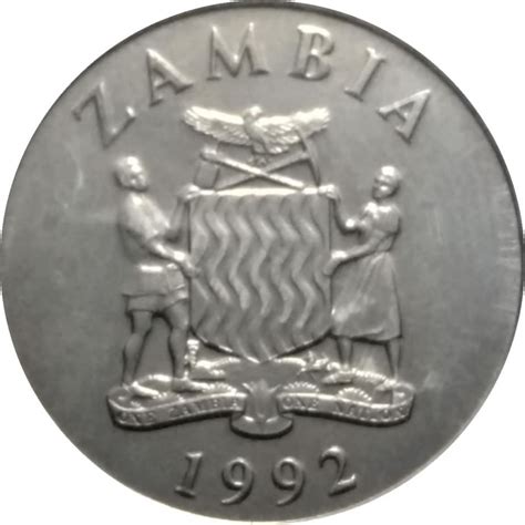 Moeda 50 Kwacha Zambia 1992