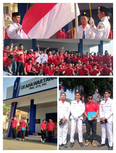 Peringati Hut Ri Ke Pwi Kabupaten Bogor Gelar Upacara Bendera