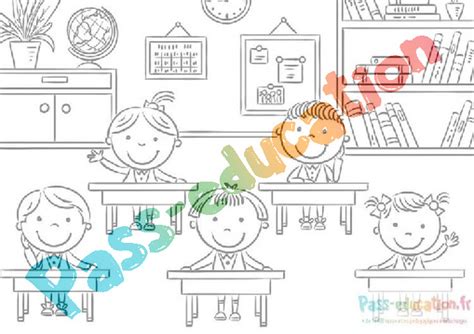 Coloriages Gratuits Sur Le Th Me De L Cole Activit S Ludiques Et