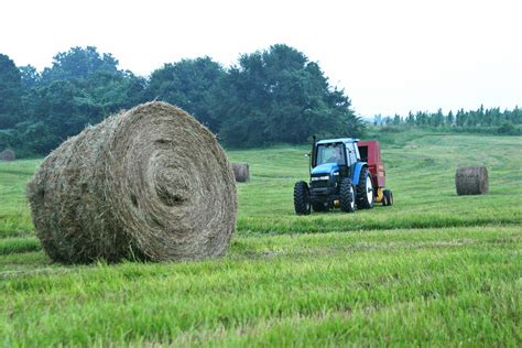 Tractor in Hay Field 01 Free Photo Download | FreeImages