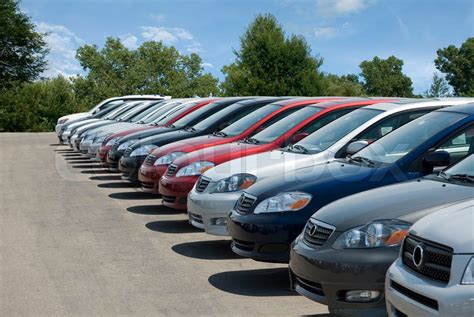 New Car Lot Stock Image Colourbox