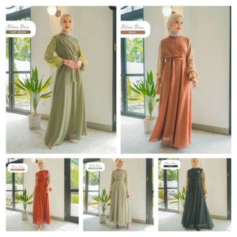 Jual Helena Dress Gamaleea Id Bisa Spaylatter Shopee Indonesia