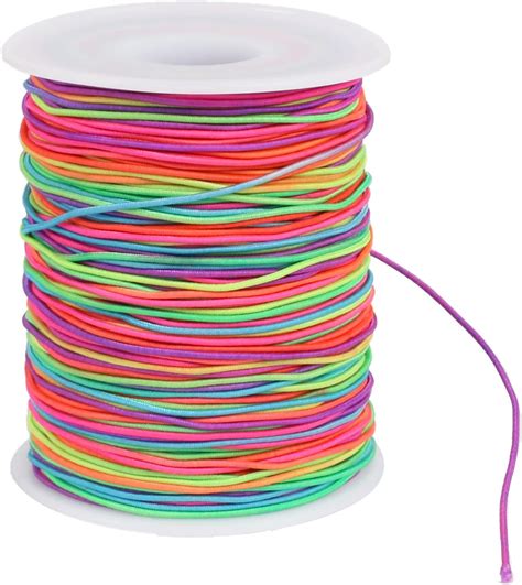 Giloty 100M Fil Elastique Pour Bracelet 1MM Cordon Couleur Pour