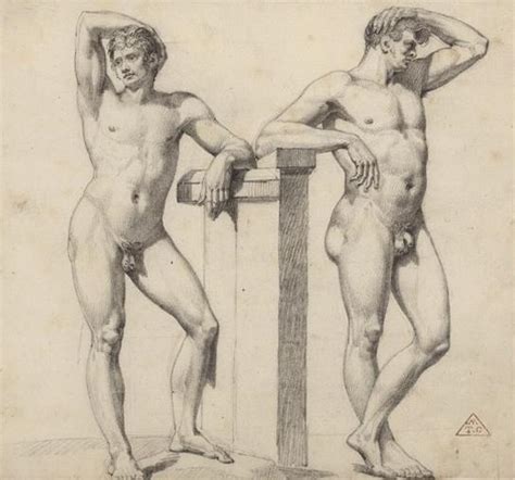 Southern Folk Artist Antiques Dealer Collector Early 19th C French Academic Nude Study By