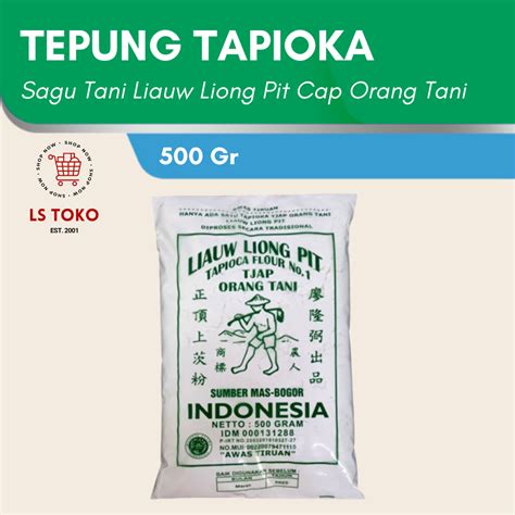 Jual Tepung Sagu Tani Cap Liauw Liong Pit Gr Tepung Tapioka Halal