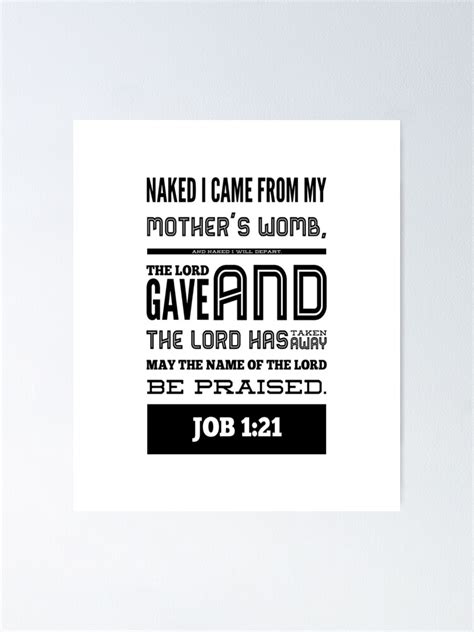 GOD INSPIRATION JOB 1 21 NAKED I CAME FROM MY MOTHERS WOMB AND