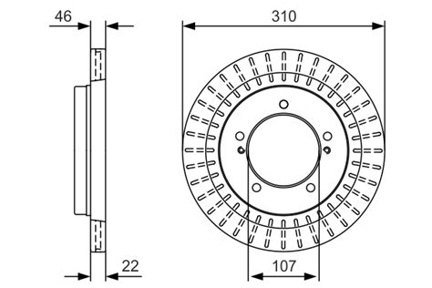 Brake Disc - 0986479U99 BOSCH - 55211-77E00, 1815205215, 197653 | K ...