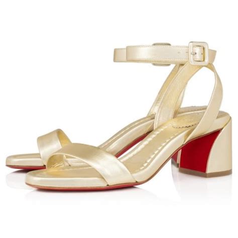 Knockoff Christian Louboutin Miss Sabina 55 Mm Sandals Iridescent Nappa