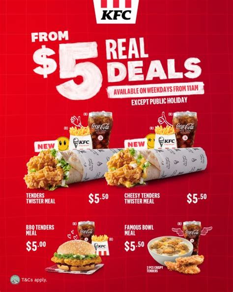 KFC Real Deals from $5