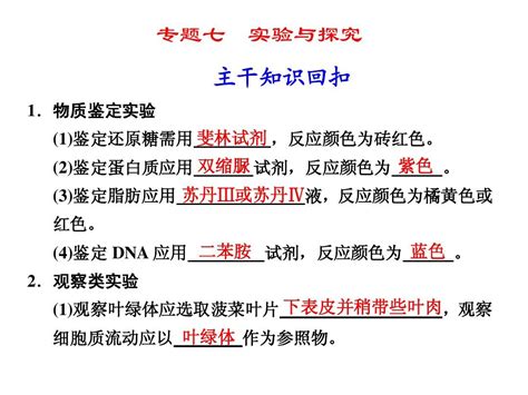 高三生物二轮复习专题七实验与探究word文档在线阅读与下载无忧文档