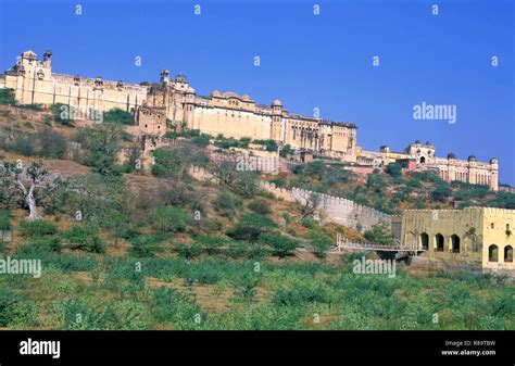 Amer Fort Jaipur Rajasthan India Stock Photo Alamy