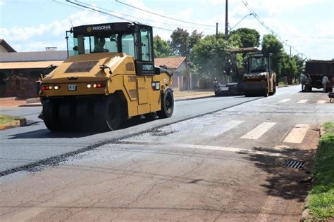 Pato Bragado promove recape asfáltico e revitalização de passeios