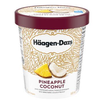 Häagen Dazs Pineapple and Coconut Flavoured Ice Cream Metro