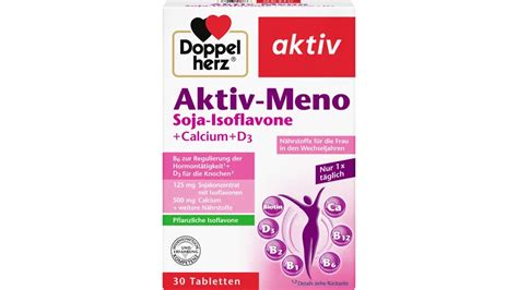 Doppelherz Aktiv Meno Soja Isoflavone Calcium D3 30 Tabletten