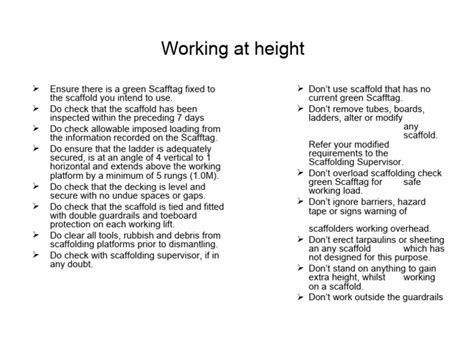 Working At Height Pdf