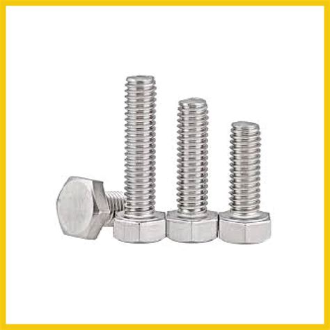 High Tensile Hex Head Bolts DIN 933 ISO 4017 For Industrial At 5