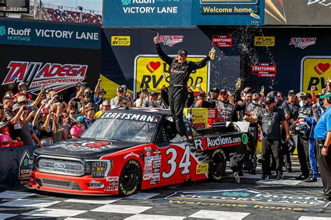 Brett Moffitt Wins NASCAR Truck Race At Talladega