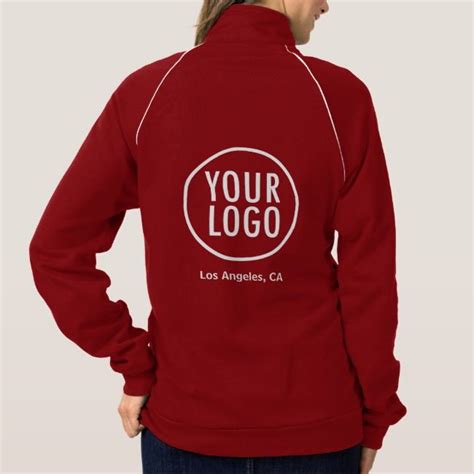 Women Track Jacket with Company Logo No Minimum | Zazzle.com | Track ...