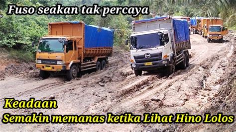 Truk Fuso 6x4 HD 220ps Semakin Panas Lihat Hino FM 235JD Lolos YouTube