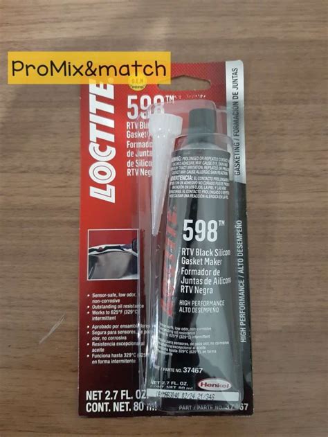 Promo Loctite Si 598 Black High Performance Rtv Silicone Gasket Maker