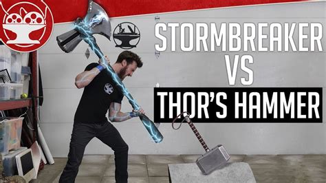 Stormbreaker Vs Mjolnir Battle Of The God Hammers Youtube