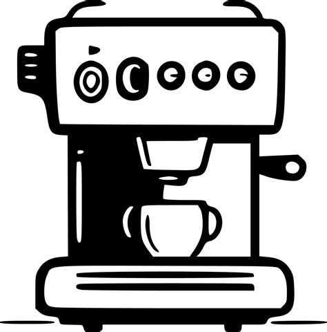 Coffee, Black and White Vector illustration 24140613 Vector Art at Vecteezy