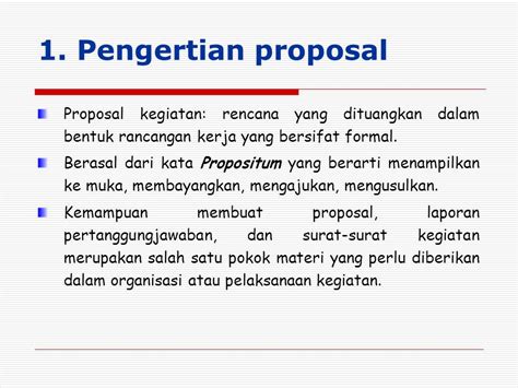 Bentuk Bentuk Proposal