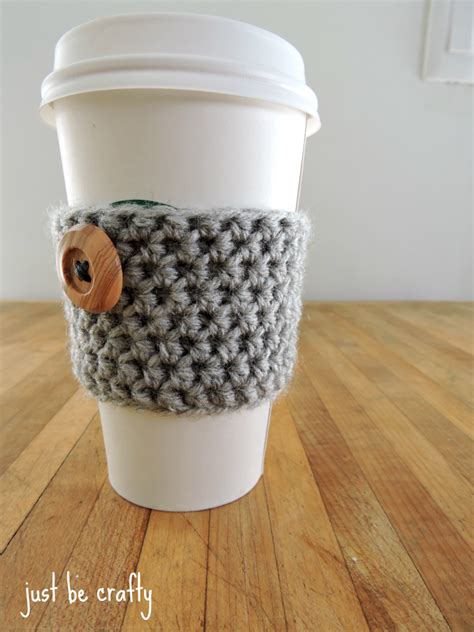 Free Crochet Coffee Cozy Patterns Page Of The Cottage Market