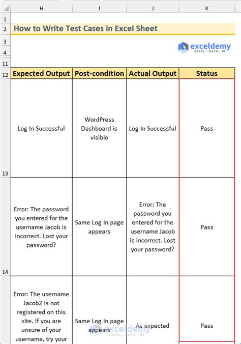 How To Write Test Cases In Excel Sheet With Easy Steps