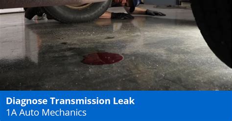 Find A Transmission Fluid Leak Reddish Fluid Leaking From Car A Auto