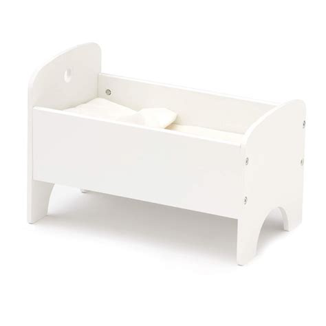 Kids Concept Wooden Dolls Cot In White Dolls And Dolls Houses Oskoe