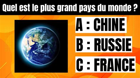 Quiz Culture Générale Facile 20 Questions Faciles YouTube