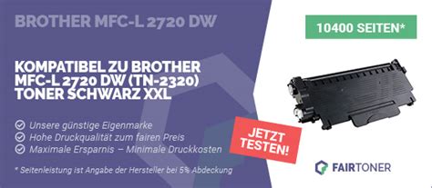 Toner für Brother MFC L 2720 DW FairToner