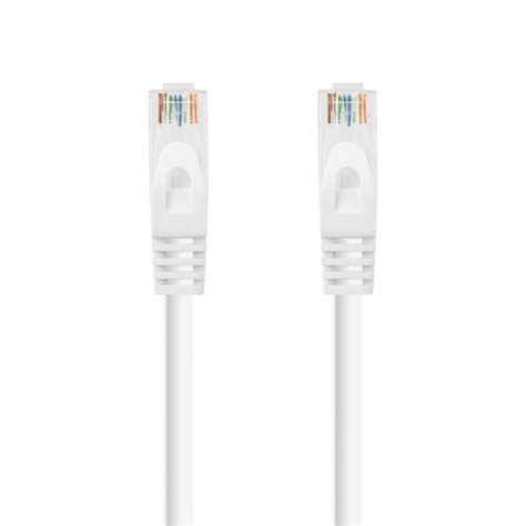 CABLE RED LATIGUILLO RJ45 LSZH CAT 6A UTP AWG24 BLANCO 2M NANOCABLE 10