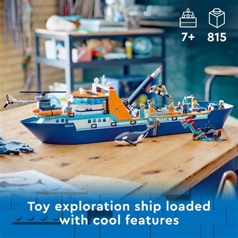 LEGO 60368 City Arctic Explorer Ship Building Toy Set