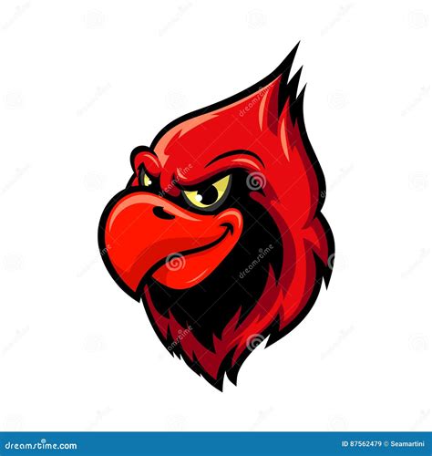 Cardinal Bird Cartoon Mascot Design Stock Vector Illustration Of Bird