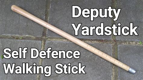 How To Make A Deputy Yard Stick Self Defence Walking Stick Youtube