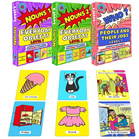 Buy Brainy Bug Resources Learning Flash Cards Everyday Objects