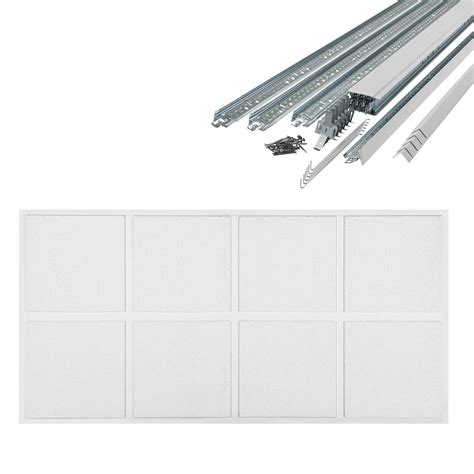 Shop Armstrong Ceilings Sahara 4 Ft X 2 Ft Ceiling Tile Kit At