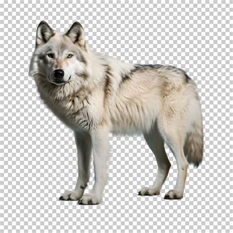 Premium Psd Full Body Wolf Isolated On Transparent Background