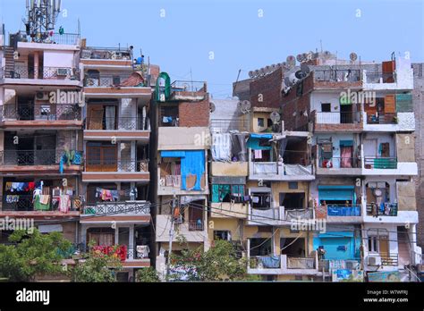 Middle class houses, New Delhi, India Stock Photo - Alamy