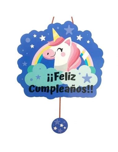 PIÑATA UNICORNIO FELIZ CUMPLEAÑOS