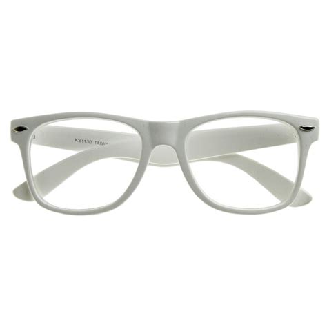 Retro Colorize Frame Clear Lens Horned Rim Glasses 2951 Retro Glasses