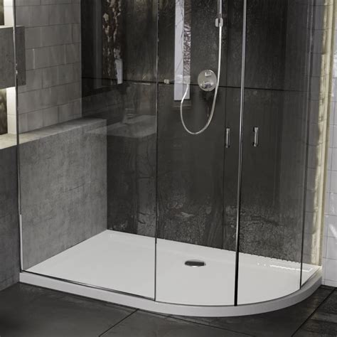 Offset Quadrant Stone Resin Shower Trays £113 Save Now Online At