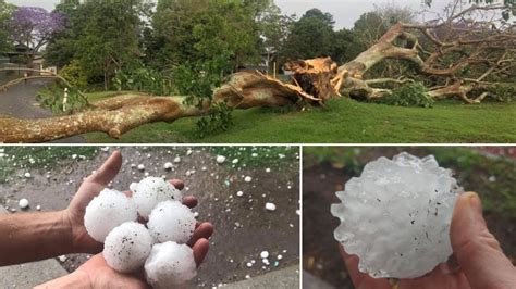 Brisbane Weather Hail Wild Storm Smashes Southeast Queensland The