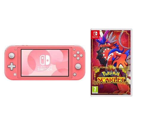 Buy Nintendo Switch Lite Coral And Pokémon Scarlet Bundle Currys