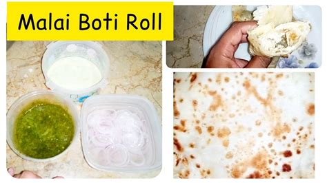 Malai Boti Roll Paratha Recipe Malai Boti Chicken Malai Roll Eid