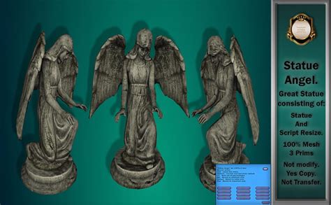 Second Life Marketplace Statue Angel