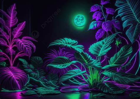 Neon Leaves Wallpapers 4k Hd Neon Leaves Backgrounds On Wallpaperbat